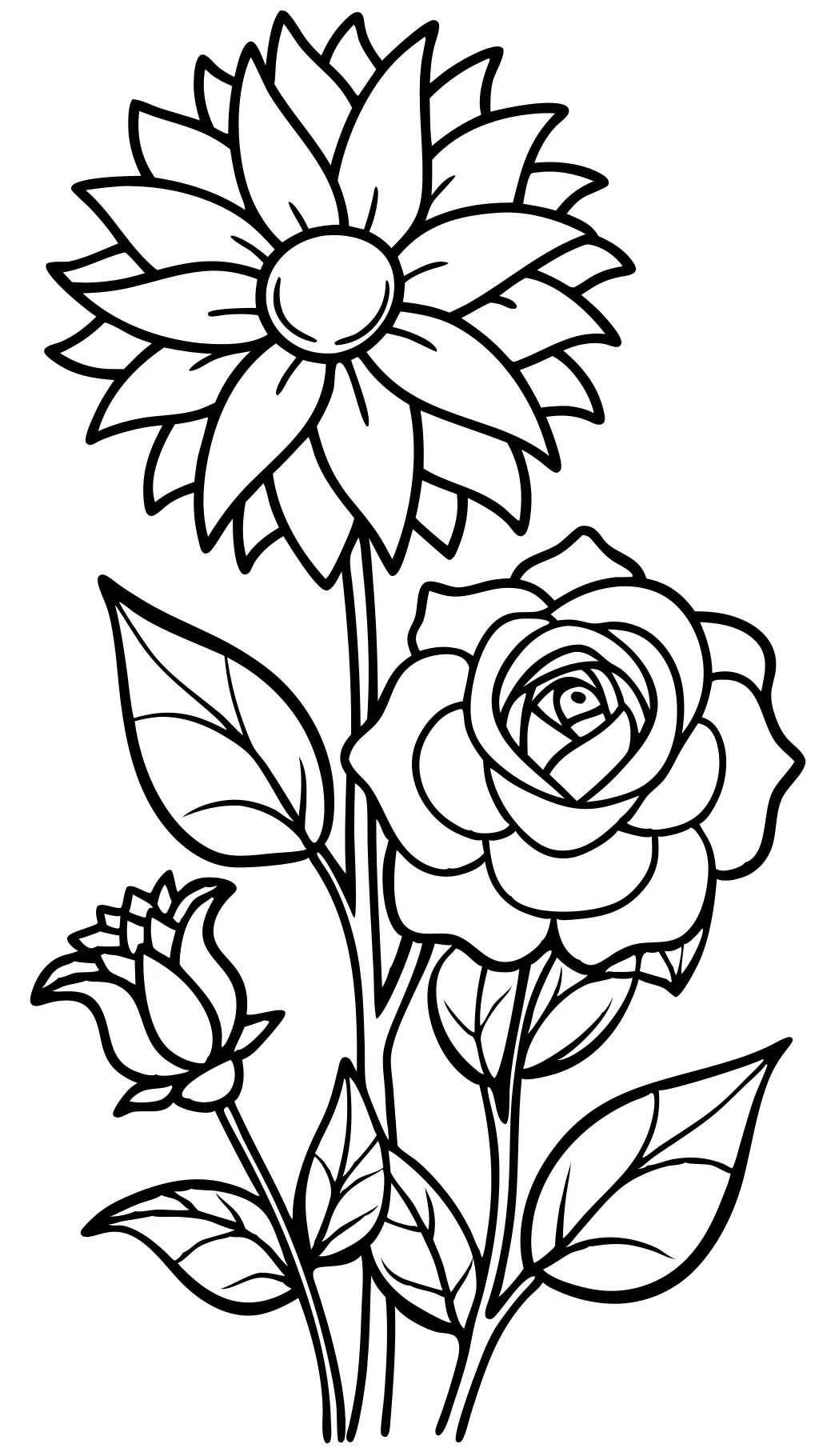 free coloring pages of flowers to print